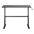 TygerClaw 24"W Manual Sit-Stand Desk - Black-Reinforced crossbar, which offers additional reliability