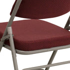 Flash Furniture HERCULES Series Premium Curved Triple Braced & Double Hinged Fabric Metal Folding Chairs - Burgundy - 2 Pack-Curved Triple Braced and Double Hinged Frame