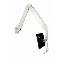 TygerClaw Tilt Point of Sale Wall Mount, 14.5" x 65" x 7.9", White-Holds most 10" to 17" monitors up to 11lbs/5 kg