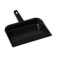 Vileda 12" Heavy Duty Plastic Dust Pan, Black-Dust Pan