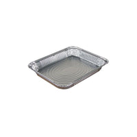 Pactiv Half Size Foil Steam Table Pan, Shallow, 100 Pack-Silver