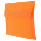 JAM Paper 4bar A1 Envelopes, 3.63 x 5 1/8, Translucent Vellum Orange, 50 Pack (1591617I)-Blank interior for personalized message