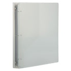 JAM Paper Plastic 3 Ring Binder, 1 Inch, Clear, 5 Pack (751T1clg)-Ring size: 1"