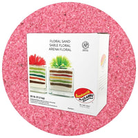 Sandtastik Floral Coloured Sand, 25 lb (11.3 kg) Box, Pink-Coarse grain with natural sparkle throughout