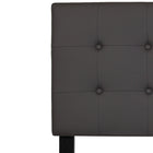 Flash Furniture - Tête de lit Lennox très grand touffetée et rembourrée en vinyle gris-Tête de lit à panneau