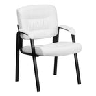 Flash Furniture – Chaise d’invité et de réception en métal, blanc (BT1404WH)-Style contemporain