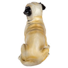 Truu Design Sitting Pug Dog Figurine, 8.5 inches, White-Material: made of high-quality, durable and safe polyresin with a shiny coating will be a perfect addition to any room setting