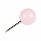 JAM PAPER - punaises colorees, punaises carte à tête ronde, rose pastel pastel, paquet de 100-Utilise pour epingler des papiers ou des images importants sur des tableaux d'affichage, des tableaux en liege, des calendriers et des murs