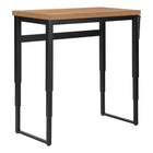 Monarch Specialties 7677 48" Computer Desk - Reclaimed Wood/Adj.Height/ Black-Thick panel table top construction for a rich, wood look in the office space of your small home, apartment or condo
