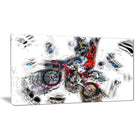 Designart Moto Cross Sports Canvas Art Print, (PT2520-32-16)-Print