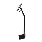 Futech IPS002FB Floor Standing iPad Stand - 10"W x 47"H X5"D - Black-Colour: black
