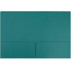 JAM Paper Premium Paper Cardstock Two Pocket Presentation Folders, Teal Blue, 6 Pack-Capacity: 200 sheets