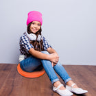 Bouncyband Wiggle Seat Sensory Cushion, Orange Basketball-8
