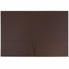 JAM Paper 2 Pocket Linen Folders, Chocolate Brown, 25 Pack-Capacity: 200 sheets