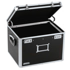 Vaultz Letter/Legal Chest - Black-Rubber feet prevent skidding and surface scuffing