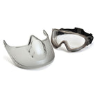 Pyramex Capstone Safety Googles, Grey Frame/Clear H2X Anti-Fog Lens with faceshield, 2 Pack-Certifications: ANSI Z87.1, CE EN166, CSA Z94.3, H2X ANTI-FOG