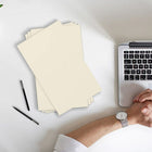 JAM Paper Vellum Bristol Tabloid Cardstock, 11 x 17, 67 lb. Creme, 50 Pack (16932833)-Quantity: 50 Sheets per Pack