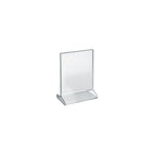 Azar Displays 7" x 5.5" Vertical Top Load Acrylic Sign Holder, Clear, 10 Pack (142709)-Perfect for schools, businesses, homes, and retail stores