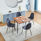 FurnitureR Blue Dining Chair, Set of 4, Charlton-10