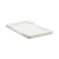 Couvercles pour bacs empilables en croisé, blanc (CF017)-Blanc