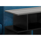 Monarch Specialties 2477 Accent Table - 24"H/Black/Grey Top-Three tiered contemporary design