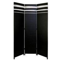 kieragrace Stockholm Dahl 3-Panel Room Divider - 47" x 71", Black and White-3-panel screen room divider: create a new space with an easy to use beautiful room divider. add some extra privacy in your home, make a new room or hide storage items