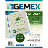 Gemex Pagex Page Protectors, Recycled, Letter Size, 100 Pack-Recycled sheet protectors Pagex