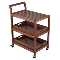Winsome Wood Albert Entertainment Cart (94138)-Kitchen Cart