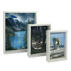 Simply Photo Frames - White - Set of 3-Portrait and landscape orientation