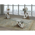 Brassex Donatello End Table, Brown-Dimensions: 24.5 x 26 x 24