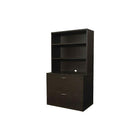 Office Star - Étagère ouverte de la collection Napa, fini espresso-Surfaces laminées thermoliées résistant aux égratignures