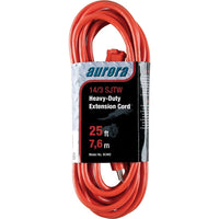 Aurora Tools Outdoor Vinyl Extension Cords, Heavy-Duty, 25'-Designed for industrial and contractor use