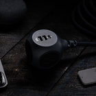 360 Electrical PowerBall32 Braided 3-Outlet 32W Charging Hub - Obsidian Black-Lifetime Limited Manufacturer Warranty