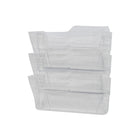 Staples Unbreakable Wall Files - Letter Size - Clear - 3 Pack-Space-saving wall mount pockets for the well-organized office