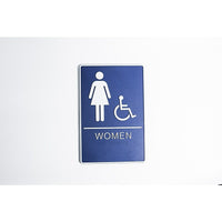 Futech Single Women  Handicap Washroom Sign-Size: 5.75" W x 8.75"L