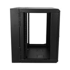 StarTech 12U Wall-Mount Server Rack Cabinet, Up to 17" Deep, Hinged Enclosure (RK12WALHM)-Easily install your equipment with adjustable mounting rails