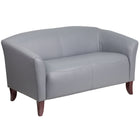 Causeuse de la série HERCULES Imperial en cuir gris (111-2-GY-GG)-Style contemporain