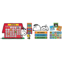 Peanuts Calendar Bulletin Board Set-112 Piece Set Includes: 1 Giant Calendar (34" x 24"), 12 Month Headings, 35 Dates, 54 Special Day Markers, 7 Days of the Week