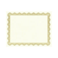Geographics Award and Recognition Certificates , Fine Parchment, 8-1/2" x 11", Optima Gold, 25 Pack-Classic Gold border