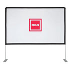 RCA 100" Portable Projector Screen, White-Perfect for watching sporting events, movies or playing video games
