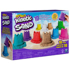 Kinetic Sand Castle Containers - Multicoloured Pack - 10 Pack-MAGICAL FLOWING SAND: Feel the difference with Kinetic Sand, the original magical, moldable, and mesmerizing sand. Its unique formula makes it stick together so it easily shapes and molds. Once you pick Kinetic Sand up, you won’t be able to put it down!