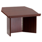 Flash Furniture Foldable Tabletop Lectern in Mahogany-Mahogany Laminate Finish