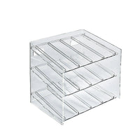 Azar Displays 3-Tier 12 Compartment Molded Acrylic Cosmetic Counter Display (222483)-Made from molded acrylic