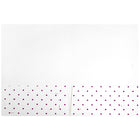 JAM Paper Handmade Folders, White with Burgundy Dots, 12 Pack (9935980g)-White