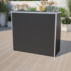 Flash Furniture - Bar pliable de 4 pieds en stratifié noir-Conception pour un usage commercial et résidentiel