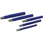 Gray Tools 5 Piece Flat Chisel Set-Contains: 1/2", 5/8", 3/4" & 7/8" & 1" Flat Chisels.