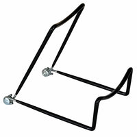 Eddie's #2A Vinyl Coated Wire Display Easel - 4-3/4"H x 3-3/4"W Base - Black - 12 Pack-Counter Display Easel