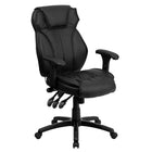 Flash Furniture HERCULES Big & Tall Leather Executive Chair with Adjustable Arms-400 lb. Weight Capacity