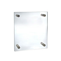 Azar Displays 11" x 14" Standoff Acrylic Sign Holder with Caps, Clear (105510)-Used for graphic signs