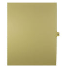 Mark Maker Legal Exhibit Index Tab Buff Single Tabs, 1/15th Cut, Letter Size, No Holes, Number 38, 25 Pack-Buff Single Tabs, 1/15th Cut